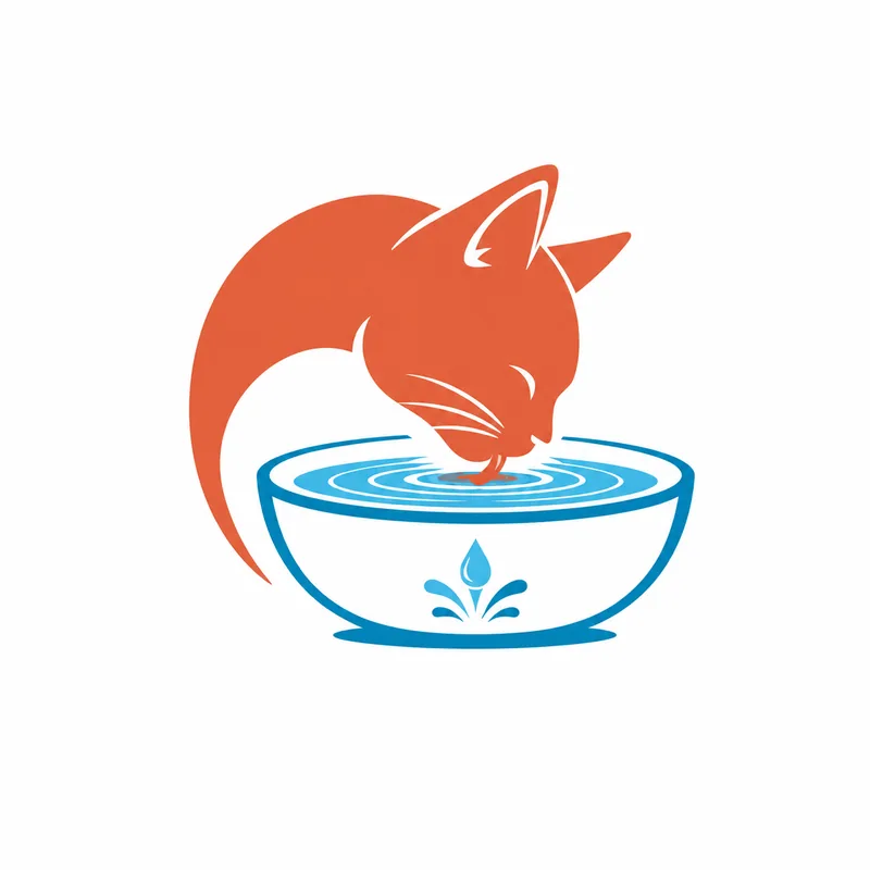 Trinkbrunnen Katze Logo